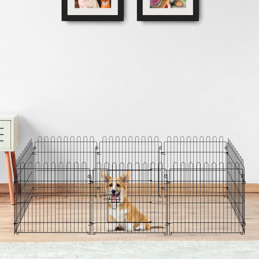 Image 982367_ALTMORE1.jpg, Product 982-367 / Price $58.99, PawHut Dog Playpen Puppy Pen 8 Panels for Indoor Outdoor 24"H from PawHut on TSC.ca's Home & Garden department