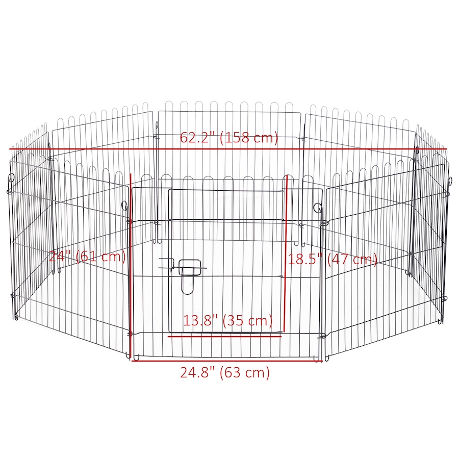 Image 982367_ALTMORE2.jpg, Product 982-367 / Price $58.99, PawHut Dog Playpen Puppy Pen 8 Panels for Indoor Outdoor 24"H from PawHut on TSC.ca's Home & Garden department