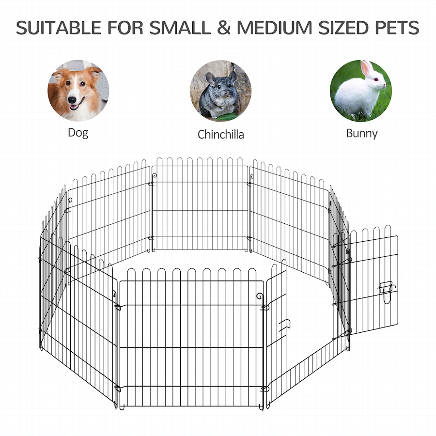 Image 982367_ALTMORE5.jpg, Product 982-367 / Price $58.99, PawHut Dog Playpen Puppy Pen 8 Panels for Indoor Outdoor 24"H from PawHut on TSC.ca's Home & Garden department