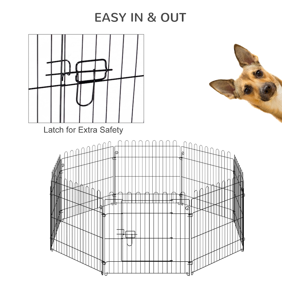 Image 982367_ALTMORE6.jpg, Product 982-367 / Price $58.99, PawHut Dog Playpen Puppy Pen 8 Panels for Indoor Outdoor 24"H from PawHut on TSC.ca's Home & Garden department