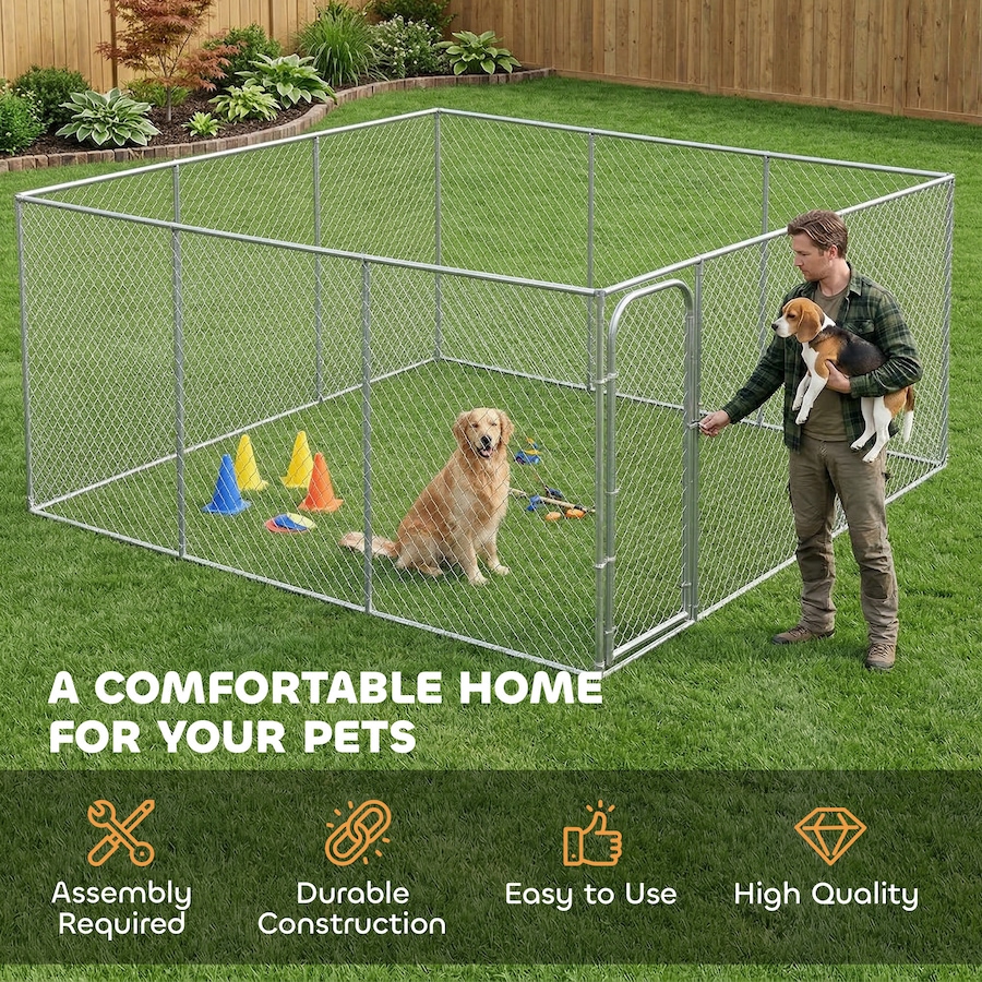 Image 982378_ALTMORE6.jpg, Product 982-378 / Price $479.99, PawHut Dog Playpen Outdoor, Walk-in Dog Run Kennel Puppy Exercise Pen from PawHut on TSC.ca's Home & Garden department