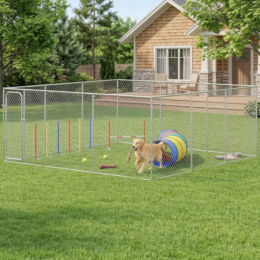 Image 982378_ALTMORE7.jpg, Product 982-378 / Price $479.99, PawHut Dog Playpen Outdoor, Walk-in Dog Run Kennel Puppy Exercise Pen from PawHut on TSC.ca's Home & Garden department