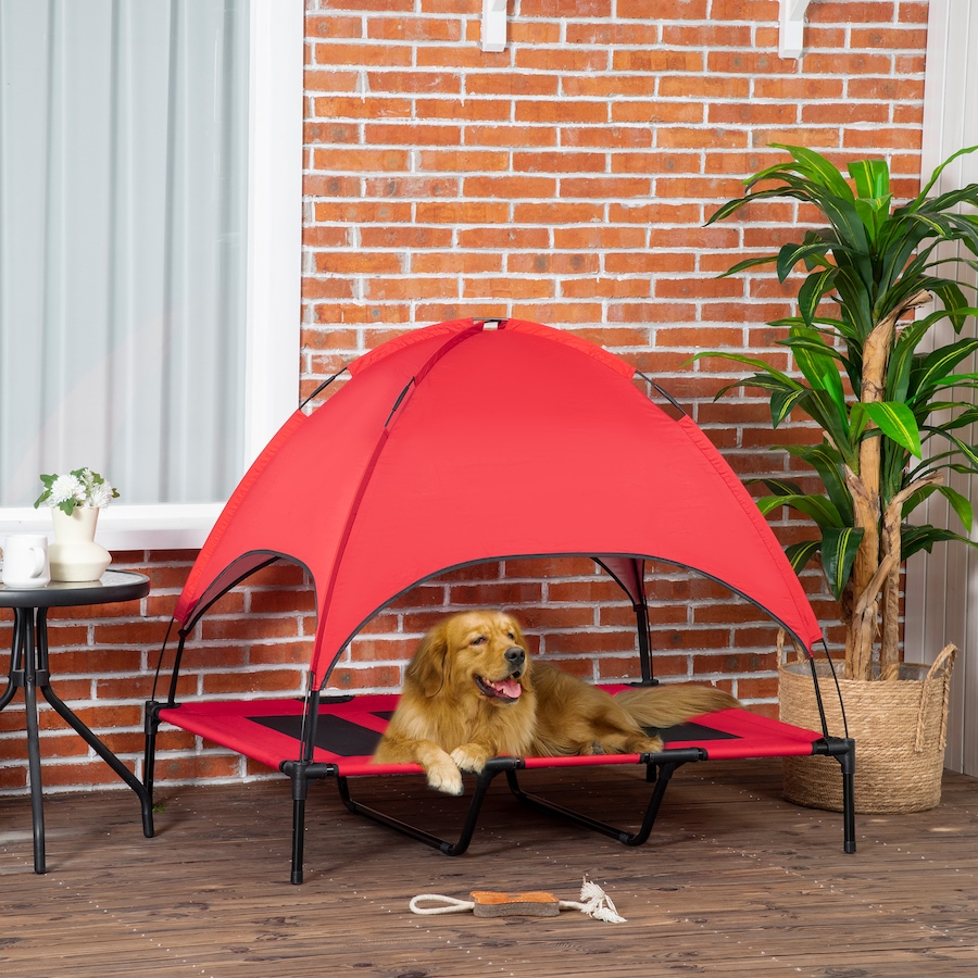 Image 982381_ALTMORE1.jpg, Product 982-381 / Price $65.99, PawHut Elevated Dog Bed with Canopy, Portable Raised Dog Cot from PawHut on TSC.ca's Home & Garden department
