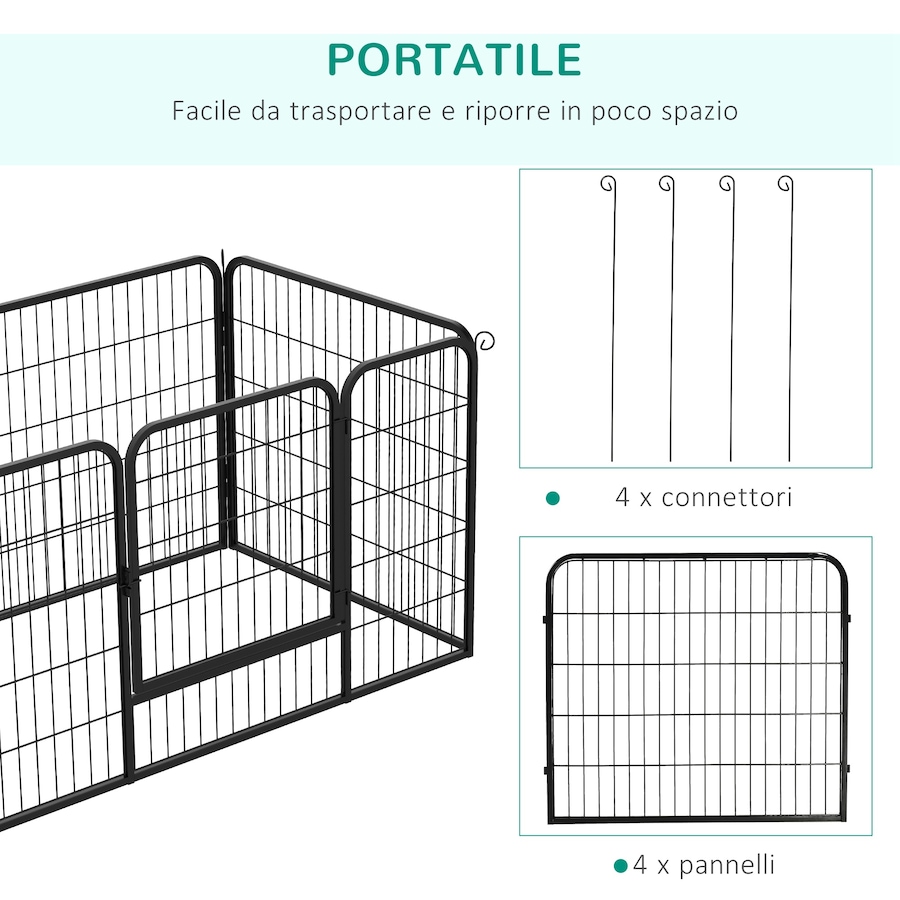 Image 982383_ALTMORE3.jpg, Product 982-383 / Price $109.99, PawHut Dog Playpen, 31.5"W Heavy-Duty Metal Puppy Play Pen from PawHut on TSC.ca's Home & Garden department