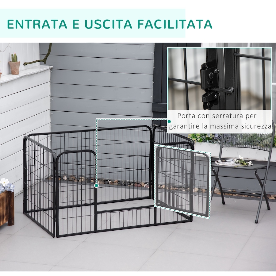 Image 982383_ALTMORE5.jpg, Product 982-383 / Price $109.99, PawHut Dog Playpen, 31.5"W Heavy-Duty Metal Puppy Play Pen from PawHut on TSC.ca's Home & Garden department