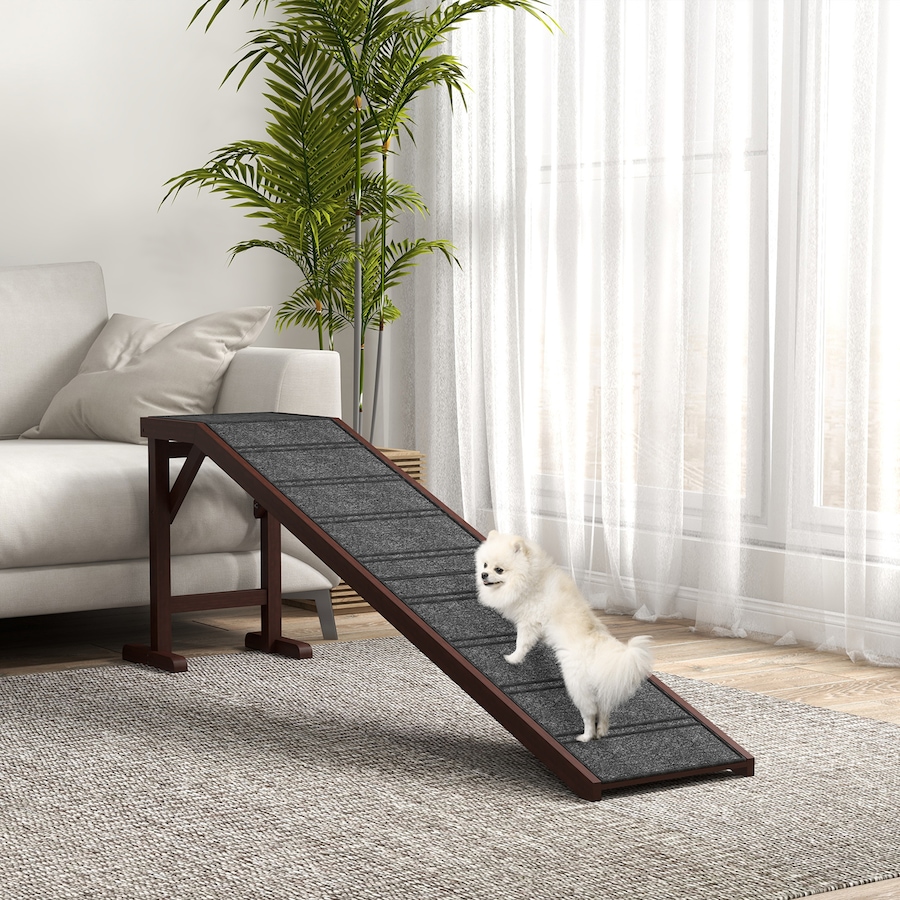 Image 982388_ALTMORE1.jpg, Product 982-388 / Price $139.99, PawHut Pet Ramp, Dog Bed Steps with Non-slip Carpet, 74" x 16" x 25", Brown from PawHut on TSC.ca's Home & Garden department