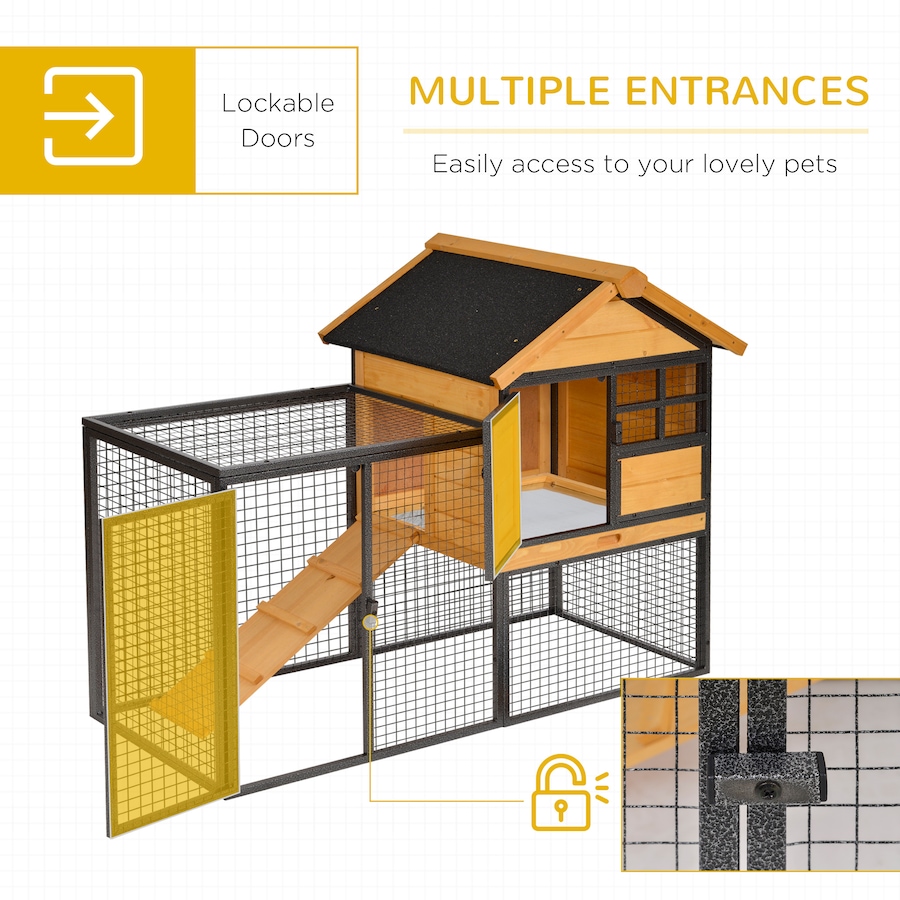 Image 982401_ALTMORE4.jpg, Product 982-401 / Price $206.99, PawHut Rabbit Hutch Outdoor, 48"L Large Wooden Bunny Cage with Run Box from PawHut on TSC.ca's Home & Garden department