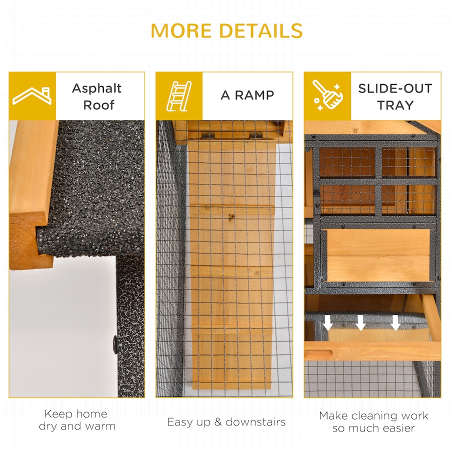 Image 982401_ALTMORE6.jpg, Product 982-401 / Price $206.99, PawHut Rabbit Hutch Outdoor, 48"L Large Wooden Bunny Cage with Run Box from PawHut on TSC.ca's Home & Garden department