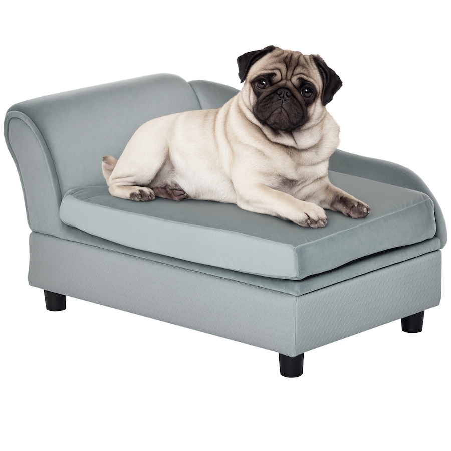 Image 982403.jpg, Product 982-403 / Price $109.99, PawHut Pet Sofa Couch w/ Storage Function Sponge Cushioned Bed, Grey from PawHut on TSC.ca's Home & Garden department