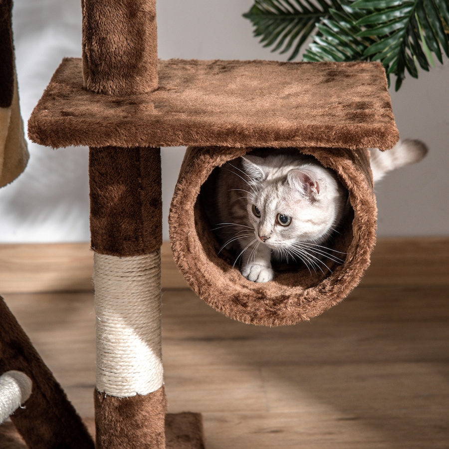 Image 982405_ALTMORE9.jpg, Product 982-405 / Price $99.99, 94"-102" Huge Cat Tree Ceiling High Cat Tower Brown from PawHut on TSC.ca's Home & Garden department