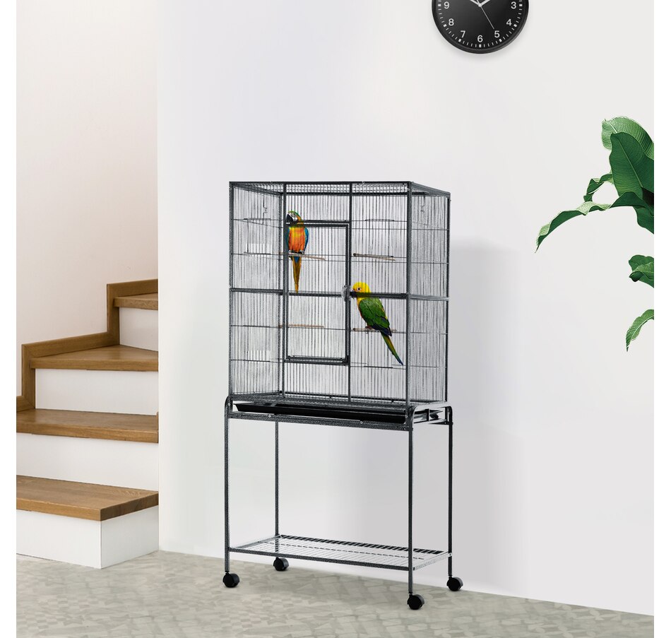 Image 982408_ALTMORE1.jpg, Product 982-408 / Price $169.99, PawHut 32" Extra Large Bird Cage, Rolling Metal Parrot Cage from PawHut on TSC.ca's Home & Garden department