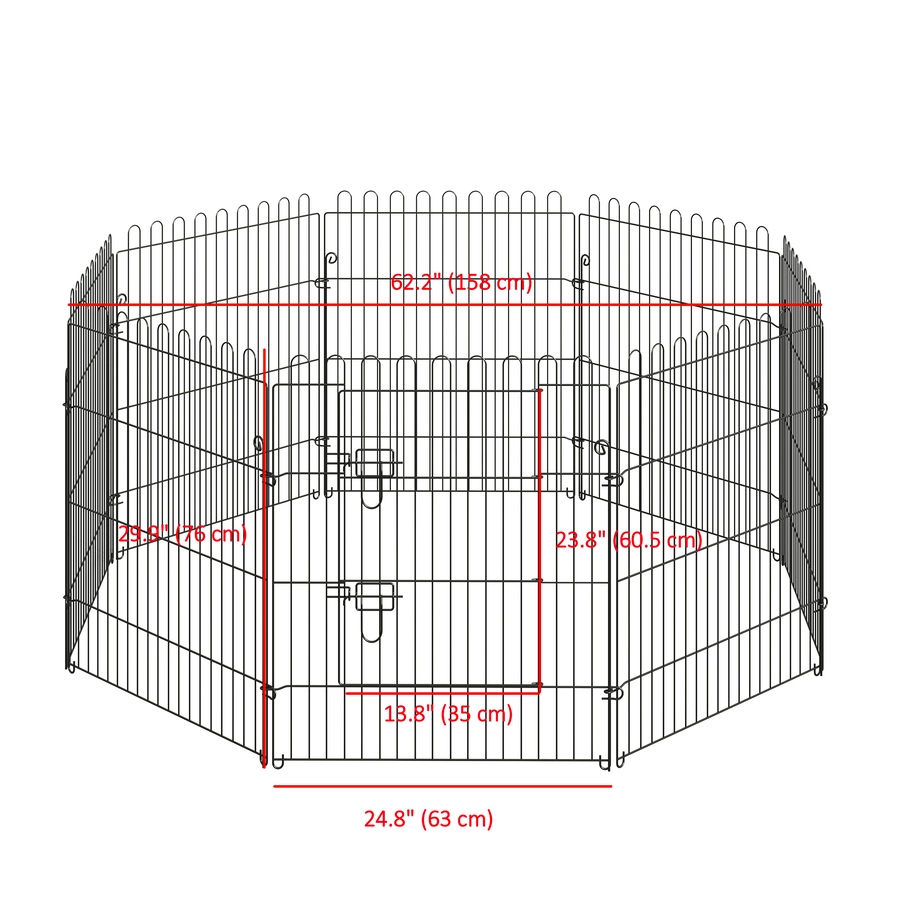 Image 982416_ALTMORE2.jpg, Product 982-416 / Price $63.99, PawHut Dog Playpen Puppy Play Pen, Pet Exercise Fences for Outside Indoor from PawHut on TSC.ca's Home & Garden department