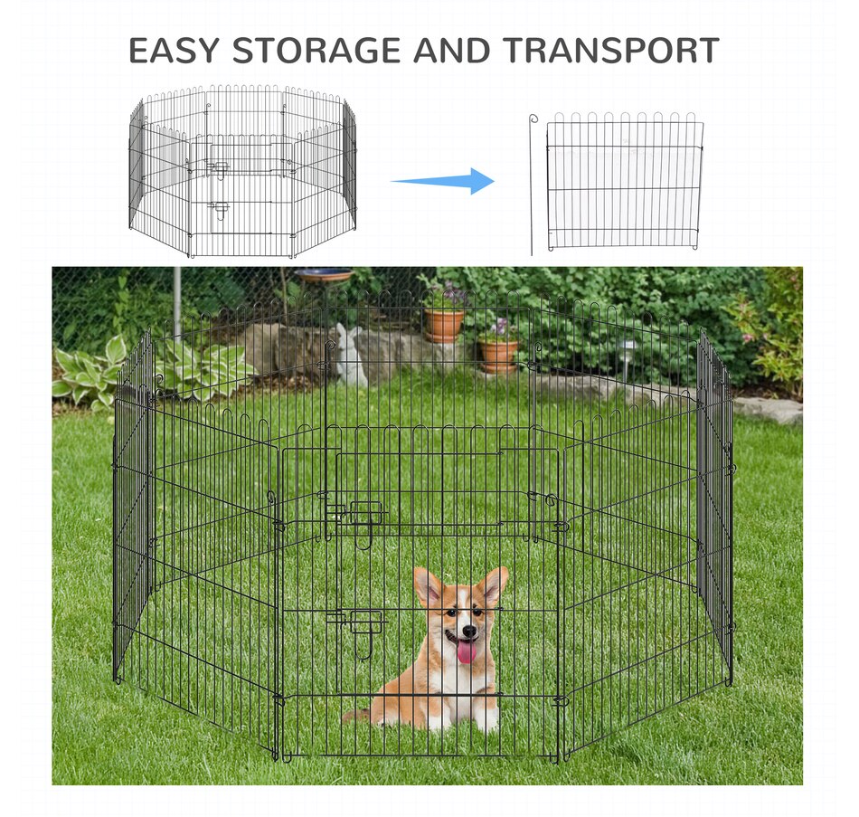 Image 982416_ALTMORE4.jpg, Product 982-416 / Price $65.99, PawHut Dog Playpen Puppy Play Pen, Pet Exercise Fences for Outside Indoor from PawHut on TSC.ca's Home & Garden department