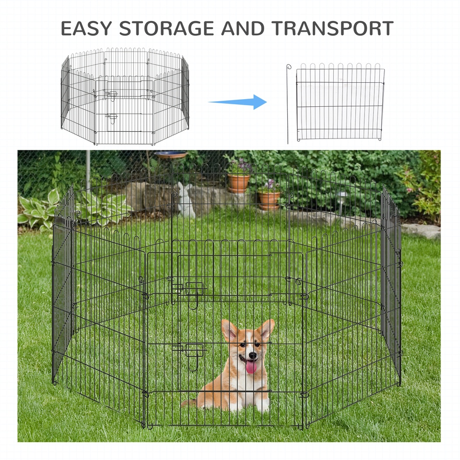 Image 982416_ALTMORE4.jpg, Product 982-416 / Price $63.99, PawHut Dog Playpen Puppy Play Pen, Pet Exercise Fences for Outside Indoor from PawHut on TSC.ca's Home & Garden department