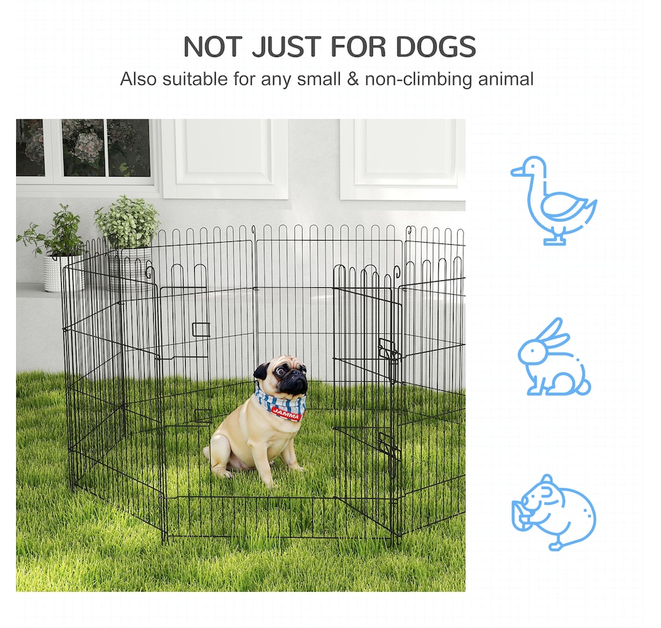 Image 982416_ALTMORE5.jpg, Product 982-416 / Price $65.99, PawHut Dog Playpen Puppy Play Pen, Pet Exercise Fences for Outside Indoor from PawHut on TSC.ca's Home & Garden department