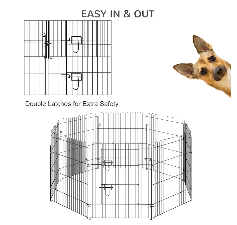 Image 982416_ALTMORE6.jpg, Product 982-416 / Price $65.99, PawHut Dog Playpen Puppy Play Pen, Pet Exercise Fences for Outside Indoor from PawHut on TSC.ca's Home & Garden department