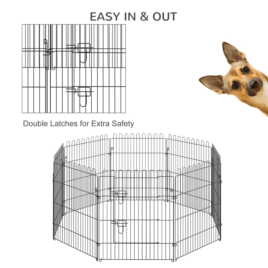 Image 982416_ALTMORE6.jpg, Product 982-416 / Price $63.99, PawHut Dog Playpen Puppy Play Pen, Pet Exercise Fences for Outside Indoor from PawHut on TSC.ca's Home & Garden department