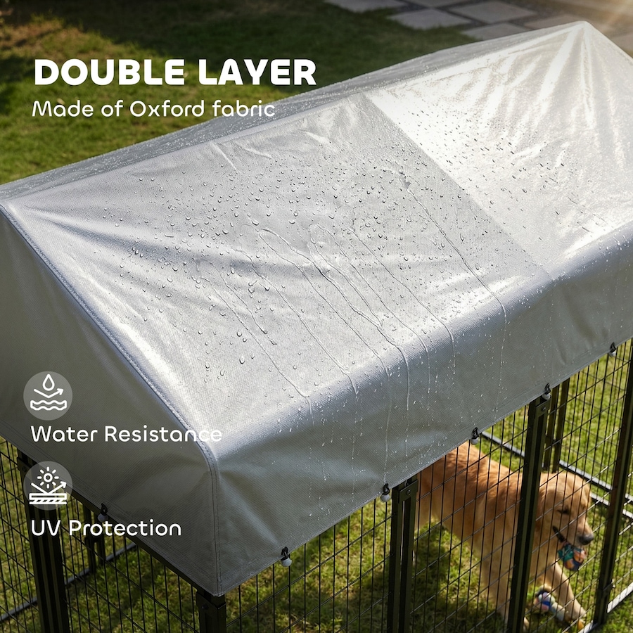 Image 982428_ALTMORE4.jpg, Product 982-428 / Price $339.99, Pawhut Dog Cage Crate Pet Kennel House Metal Playpen Patio Shelter w/Roof from PawHut on TSC.ca's Home & Garden department