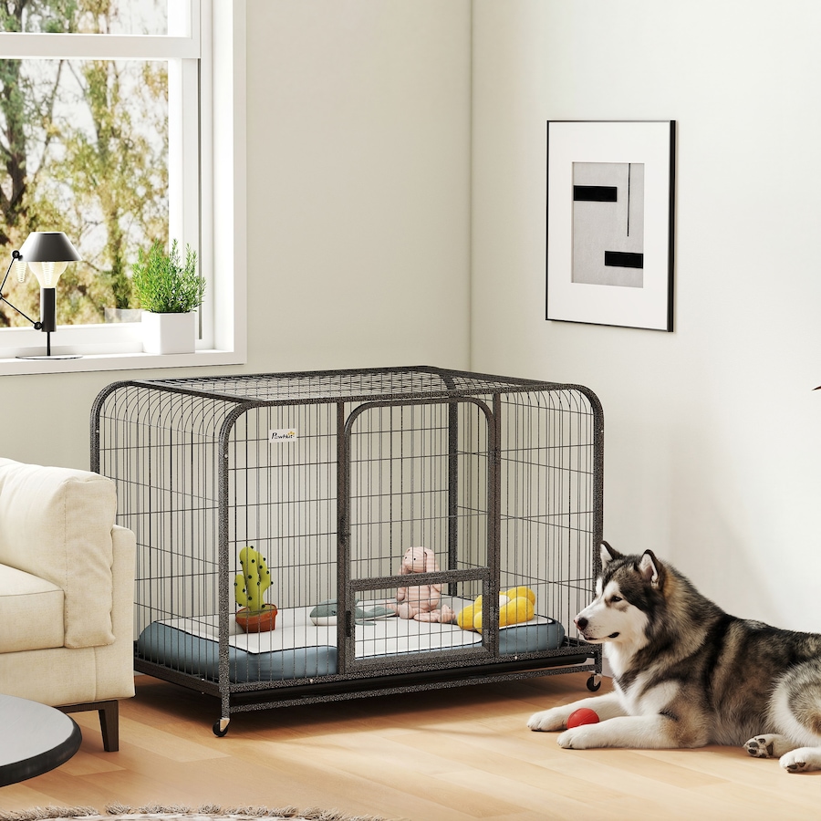 Image 982440_ALTMORE1.jpg, Product 982-440 / Price $129.99, PawHut Heavy Duty Dog Crate, Large Dog Cage with Wheels and Tray from PawHut on TSC.ca's Home & Garden department