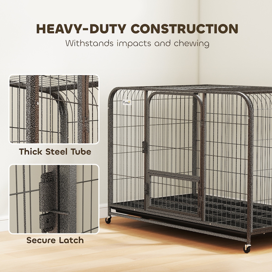 Image 982440_ALTMORE3.jpg, Product 982-440 / Price $129.99, PawHut Heavy Duty Dog Crate, Large Dog Cage with Wheels and Tray from PawHut on TSC.ca's Home & Garden department
