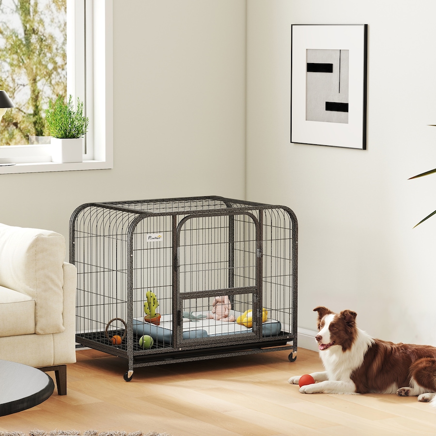 Image 982441_ALTMORE1.jpg, Product 982-441 / Price $107.99, PawHut Heavy Duty Dog Crate, Large Dog Cage with Wheels and Tray from PawHut on TSC.ca's Home & Garden department
