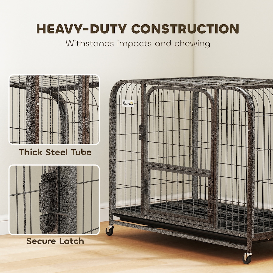 Image 982441_ALTMORE3.jpg, Product 982-441 / Price $107.99, PawHut Heavy Duty Dog Crate, Large Dog Cage with Wheels and Tray from PawHut on TSC.ca's Home & Garden department