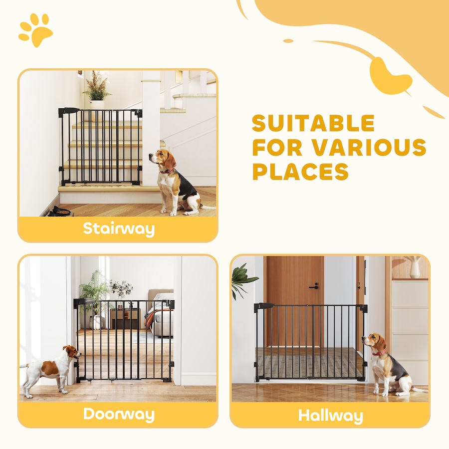 Image 982444_ALTMORE8.jpg, Product 982-444 / Price $71.99, PawHut 29"-44" Wide Dog Gate, 29" H, Pet Gate with Auto-Close from PawHut on TSC.ca's Home & Garden department