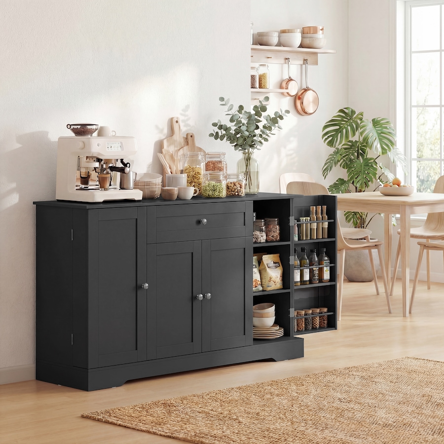 Image 982459_ALTMORE1.jpg, Product 982-459 / Price $204.99 - $214.99, HOMCOM Sideboard Buffet Cabinet, Small Kitchen Pantry with Door Racks from HOMCOM on TSC.ca's Home & Garden department