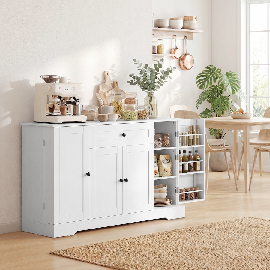 Image 982459_ALTMORE10.jpg, Product 982-459 / Price $204.99 - $214.99, HOMCOM Sideboard Buffet Cabinet, Small Kitchen Pantry with Door Racks from HOMCOM on TSC.ca's Home & Garden department