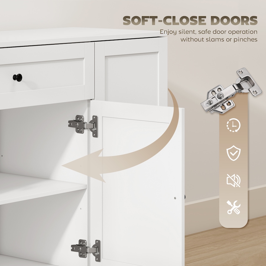 Image 982459_ALTMORE15.jpg, Product 982-459 / Price $204.99 - $214.99, HOMCOM Sideboard Buffet Cabinet, Small Kitchen Pantry with Door Racks from HOMCOM on TSC.ca's Home & Garden department