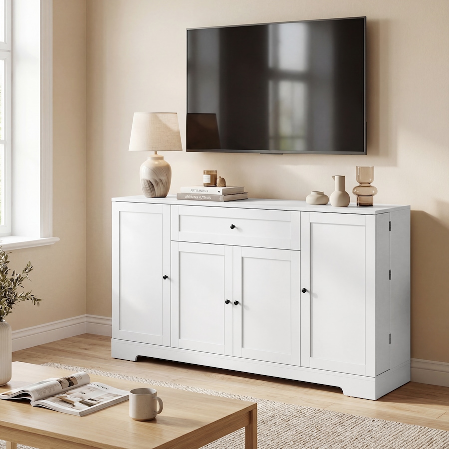 Image 982459_ALTMORE17.jpg, Product 982-459 / Price $204.99 - $214.99, HOMCOM Sideboard Buffet Cabinet, Small Kitchen Pantry with Door Racks from HOMCOM on TSC.ca's Home & Garden department
