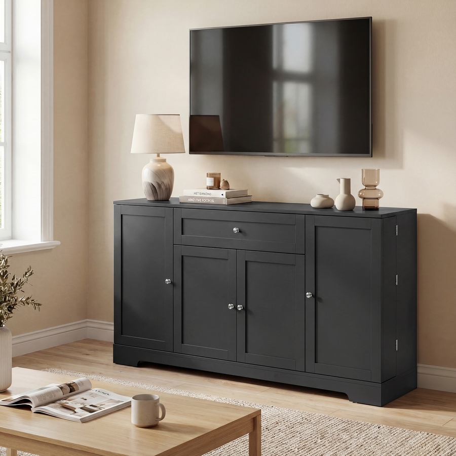 Image 982459_ALTMORE8.jpg, Product 982-459 / Price $204.99 - $214.99, HOMCOM Sideboard Buffet Cabinet, Small Kitchen Pantry with Door Racks from HOMCOM on TSC.ca's Home & Garden department