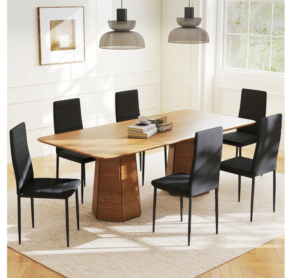Image 982460_ALTMORE1.jpg, Product 982-460 / Price $229.99, HOMCOM Dining Chairs, Set of 6, Linen Fabric Upholstered Accent Chair from HOMCOM on TSC.ca's Home & Garden department