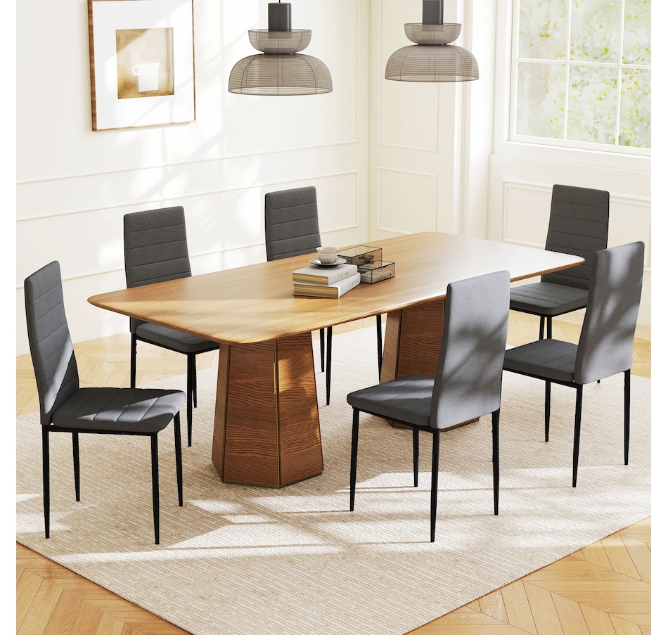 Image 982460_ALTMORE10.jpg, Product 982-460 / Price $229.99, HOMCOM Dining Chairs, Set of 6, Linen Fabric Upholstered Accent Chair from HOMCOM on TSC.ca's Home & Garden department