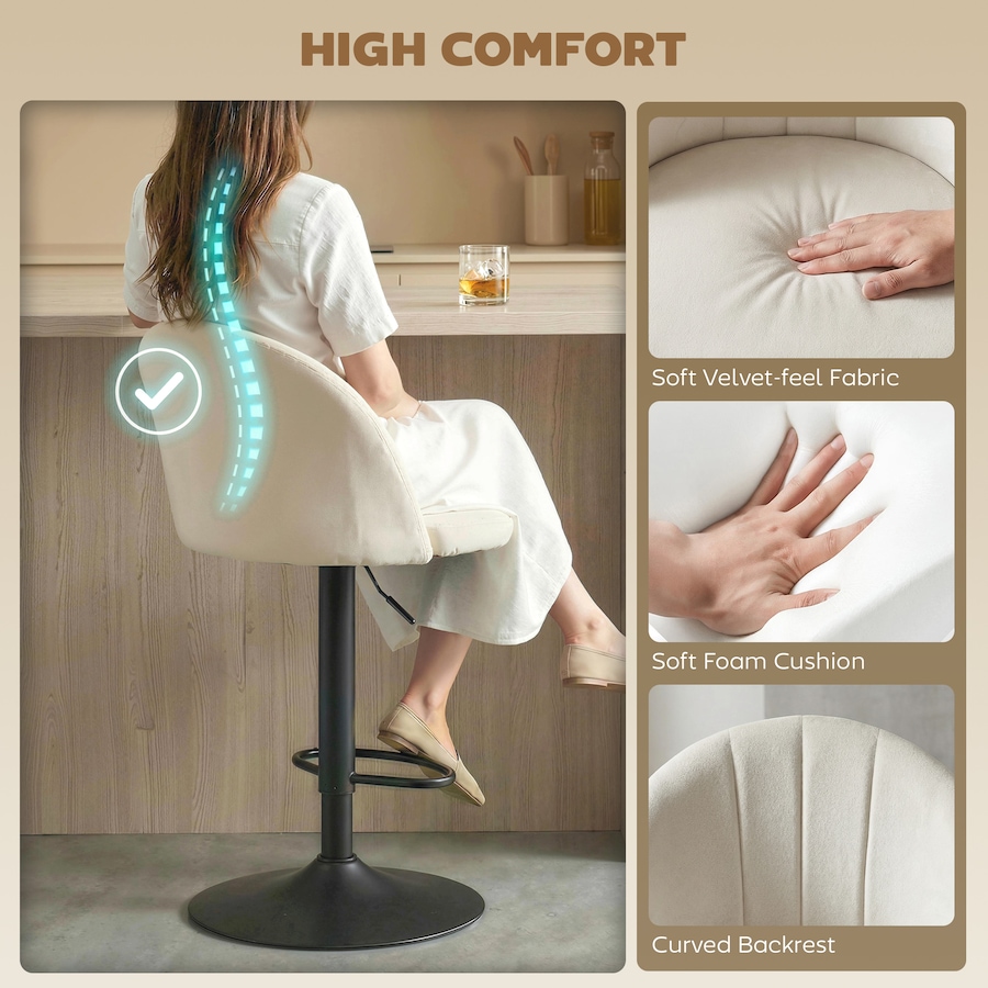Image 982462_ALTMORE12.jpg, Product 982-462 / Price $129.99 - $144.99, HOMCOM Bar Stools Set of 2, Swivel Counter Height Barstools from HOMCOM on TSC.ca's Home & Garden department