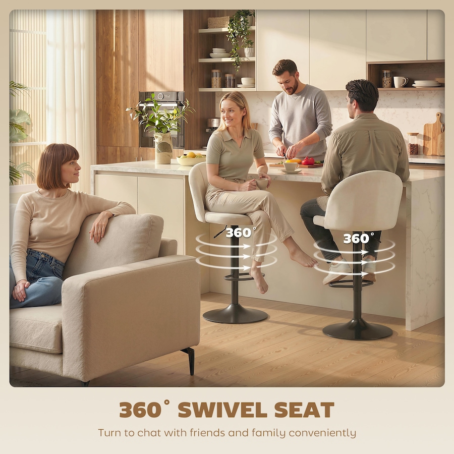 Image 982462_ALTMORE14.jpg, Product 982-462 / Price $129.99 - $144.99, HOMCOM Bar Stools Set of 2, Swivel Counter Height Barstools from HOMCOM on TSC.ca's Home & Garden department
