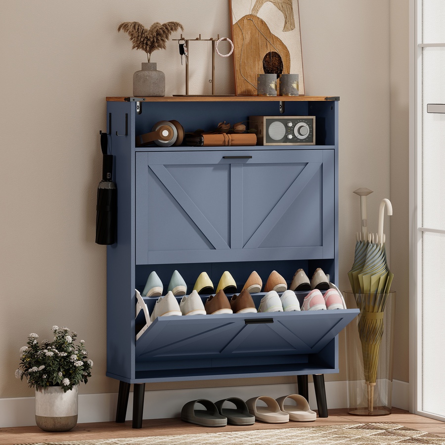 Image 982465_ALTMORE1.jpg, Product 982-465 / Price $144.99, HOMCOM Shoe Storage Cabinet with 2 Flip Drawers, Narrow Shoe Cabinet from HOMCOM on TSC.ca's Home & Garden department