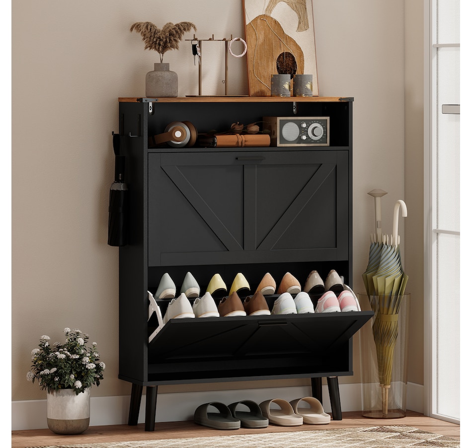 Image 982465_ALTMORE10.jpg, Product 982-465 / Price $139.99, HOMCOM Shoe Storage Cabinet with 2 Flip Drawers, Narrow Shoe Cabinet from HOMCOM on TSC.ca's Home & Garden department