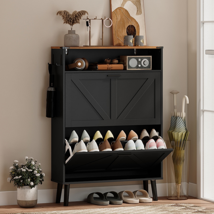 Image 982465_ALTMORE10.jpg, Product 982-465 / Price $144.99, HOMCOM Shoe Storage Cabinet with 2 Flip Drawers, Narrow Shoe Cabinet from HOMCOM on TSC.ca's Home & Garden department