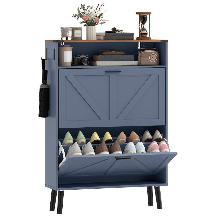 Image 982465_ST01.jpg, Product 982-465 / Price $144.99, HOMCOM Shoe Storage Cabinet with 2 Flip Drawers, Narrow Shoe Cabinet from HOMCOM on TSC.ca's Home & Garden department