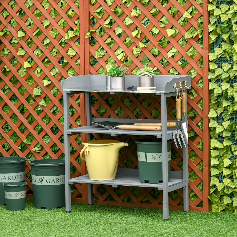 Image 982467_ALTMORE1.jpg, Product 982-467 / Price $96.99, Outsunny Outdoor Potting Bench, Wooden Potting Table from Outsunny on TSC.ca's Home & Garden department