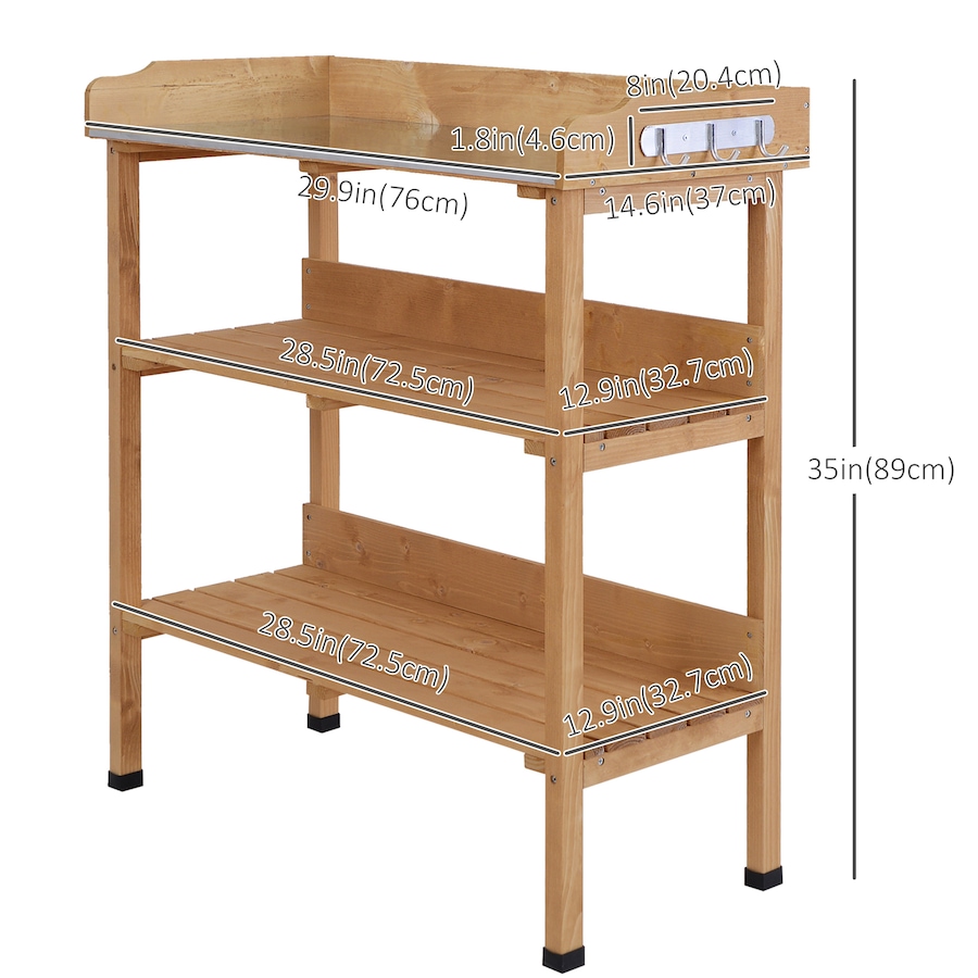Image 982467_ALTMORE11.jpg, Product 982-467 / Price $96.99, Outsunny Outdoor Potting Bench, Wooden Potting Table from Outsunny on TSC.ca's Home & Garden department