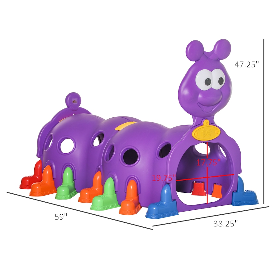 Image 982481_ALTMORE11.jpg, Product 982-481 / Price $245.00 - $269.99, Qaba Tunnel for Kids to Crawl Through, Caterpillar Design Play Tunnel from Qaba on TSC.ca's Home & Garden department