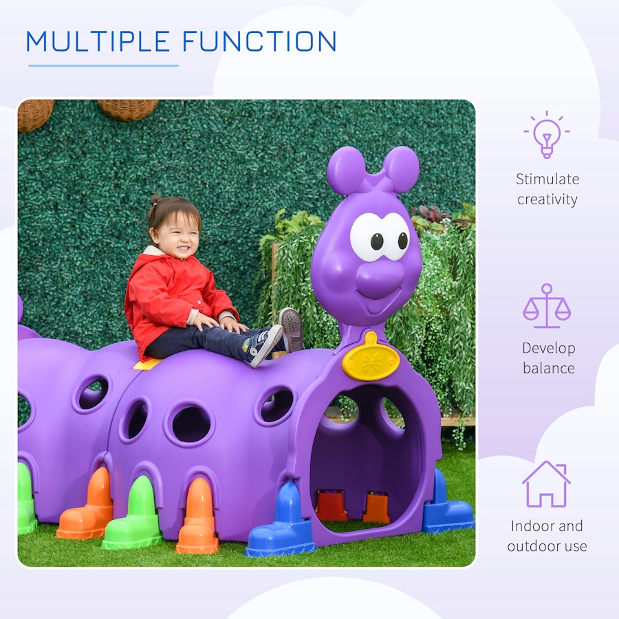 Image 982481_ALTMORE14.jpg, Product 982-481 / Price $245.00 - $269.99, Qaba Tunnel for Kids to Crawl Through, Caterpillar Design Play Tunnel from Qaba on TSC.ca's Home & Garden department