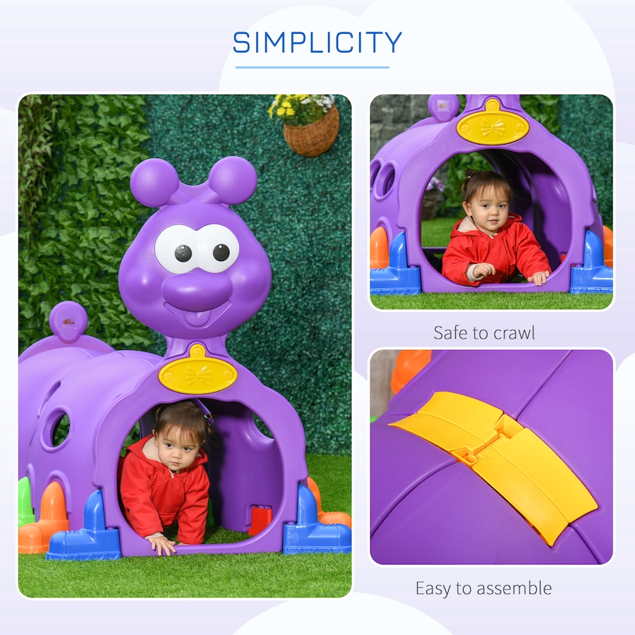 Image 982481_ALTMORE15.jpg, Product 982-481 / Price $245.00 - $269.99, Qaba Tunnel for Kids to Crawl Through, Caterpillar Design Play Tunnel from Qaba on TSC.ca's Home & Garden department