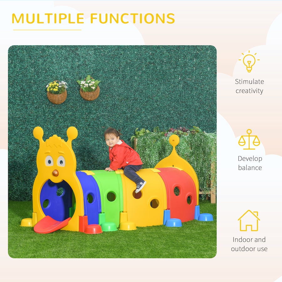 Image 982481_ALTMORE3.jpg, Product 982-481 / Price $245.00 - $269.99, Qaba Tunnel for Kids to Crawl Through, Caterpillar Design Play Tunnel from Qaba on TSC.ca's Home & Garden department