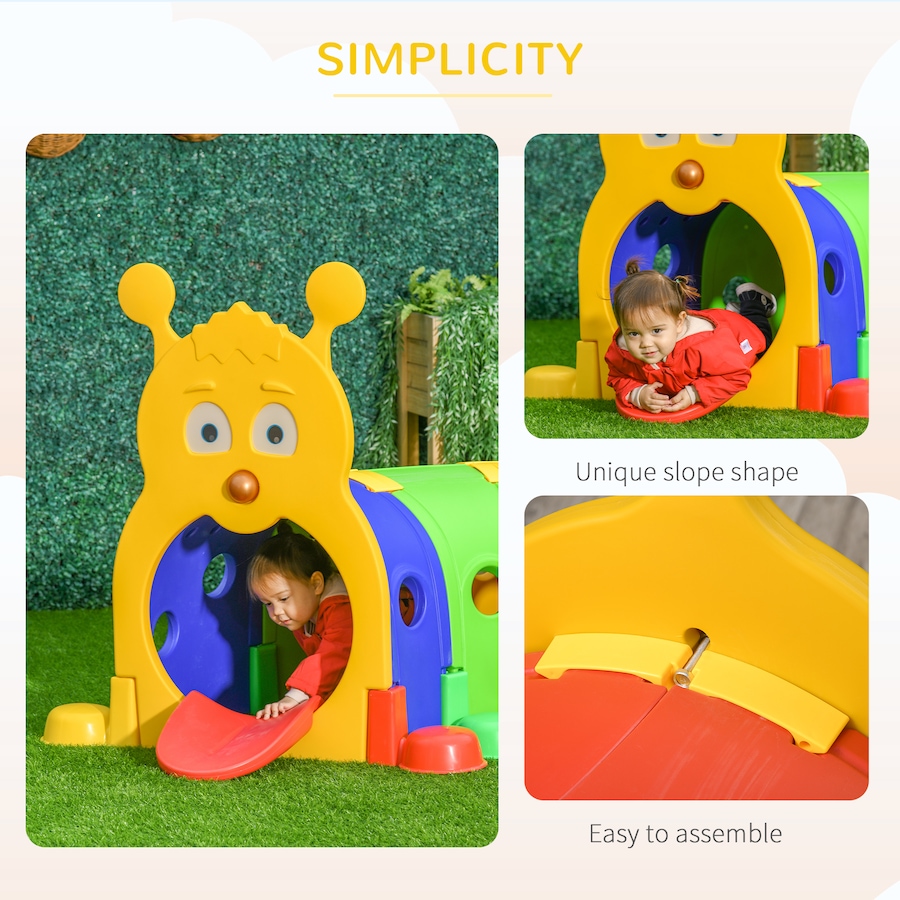 Image 982481_ALTMORE6.jpg, Product 982-481 / Price $245.00 - $269.99, Qaba Tunnel for Kids to Crawl Through, Caterpillar Design Play Tunnel from Qaba on TSC.ca's Home & Garden department