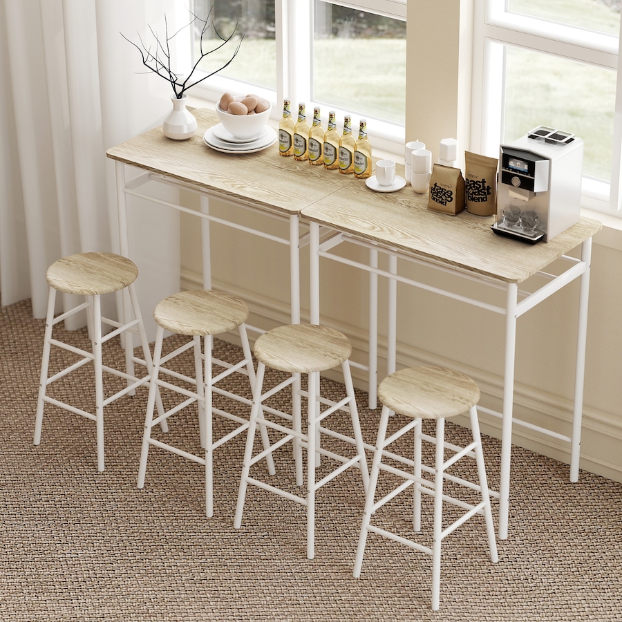 Image 982483_ALTMORE16.jpg, Product 982-483 / Price $119.99, HOMCOM 3 Piece Counter Height Table Chair Set with Table, 2 Matching Stools from HOMCOM on TSC.ca's Home & Garden department