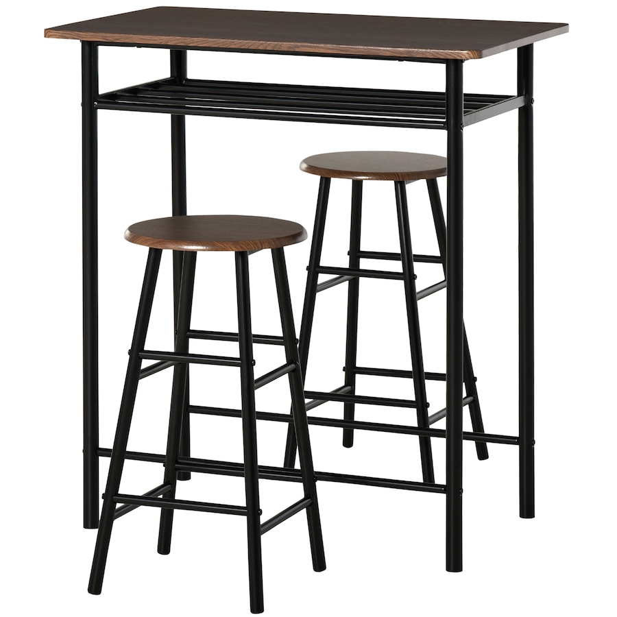 Image 982483_ST01.jpg, Product 982-483 / Price $119.99, HOMCOM 3 Piece Counter Height Table Chair Set with Table, 2 Matching Stools from HOMCOM on TSC.ca's Home & Garden department