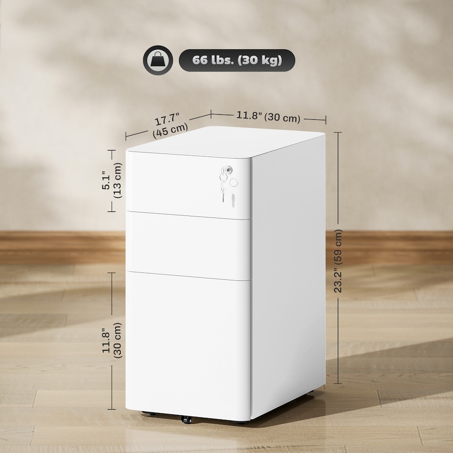 Image 982503_ALTMORE11.jpg, Product 982-503 / Price $169.99, Vinsetto Steel File Cabinet with 3 Drawers, Lockable Filing Cabinet from Vinsetto on TSC.ca's Home & Garden department